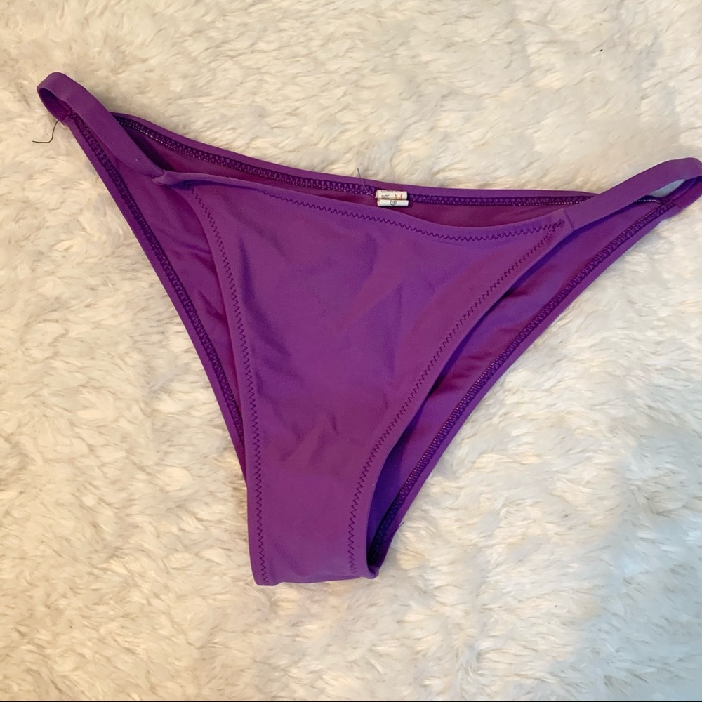 5 for $25! Purple High Cut Bikini Bottoms Medium